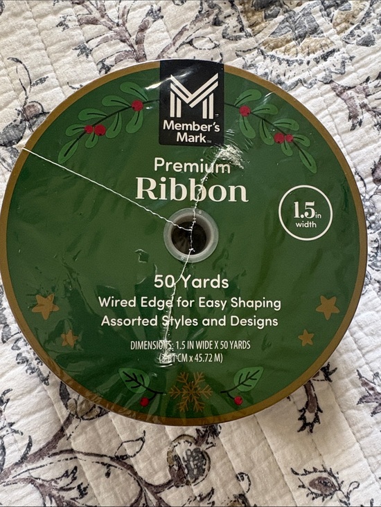 Other - Navy Bue Wired Edge  Ribbon